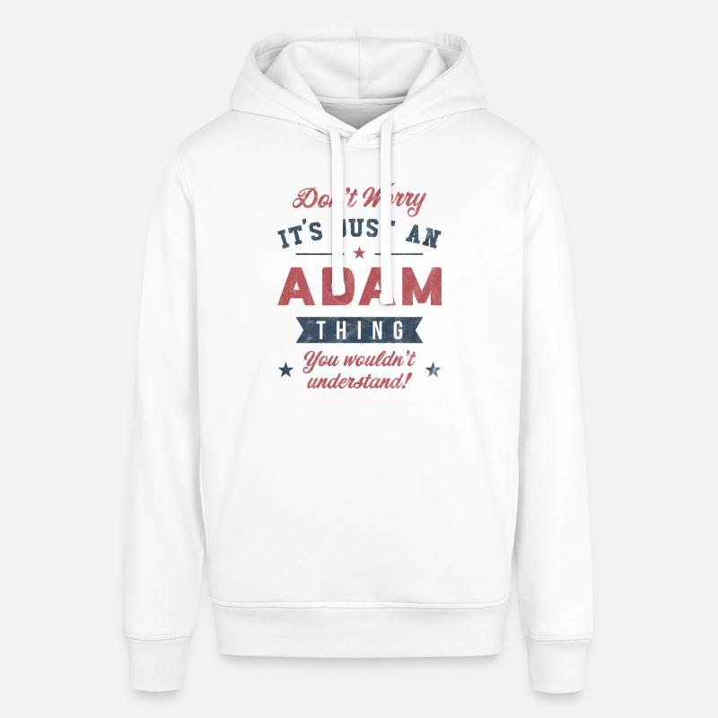 C’est un truc d’Adam - Sweat à capuche SOUNDER Stanley/Stella Unisexe - blanc