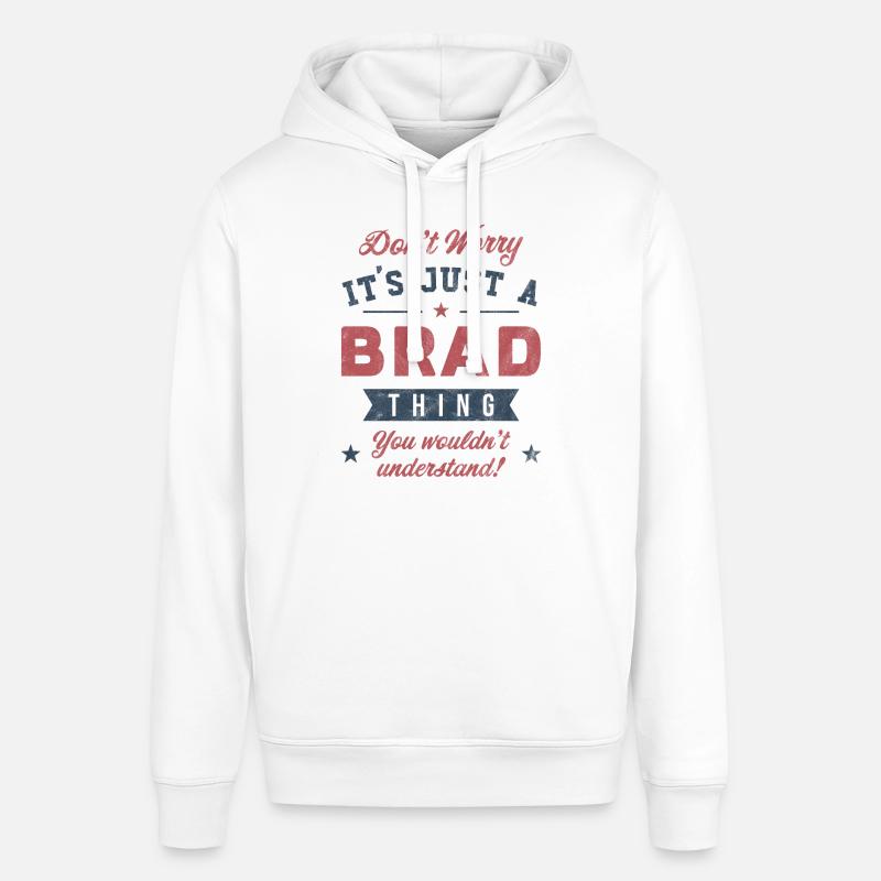 C’est un truc de Brad - Sweat à capuche SOUNDER Stanley/Stella Unisexe - blanc