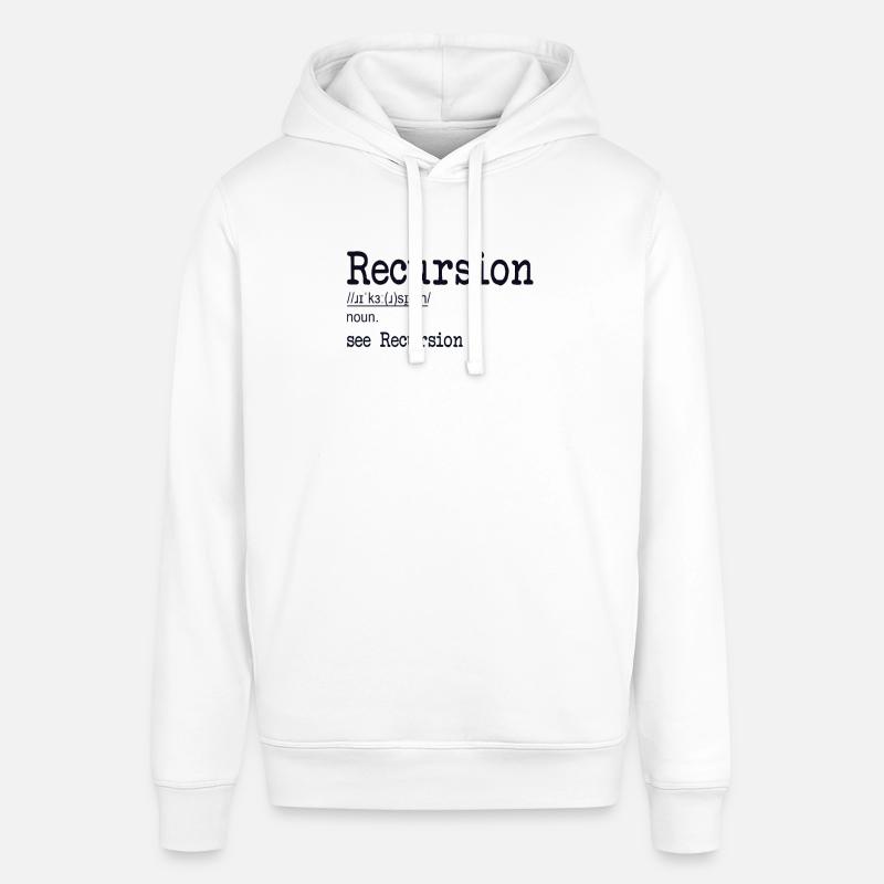 Recursion Definition Developer Coder Programmer - Stanley/Stella SOUNDER Unisex Hoodie - white