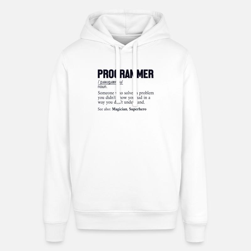 Programmer Definition Softwareentwickler Coder - Stanley/Stella Unisex Hoodie SOUNDER - Weiß