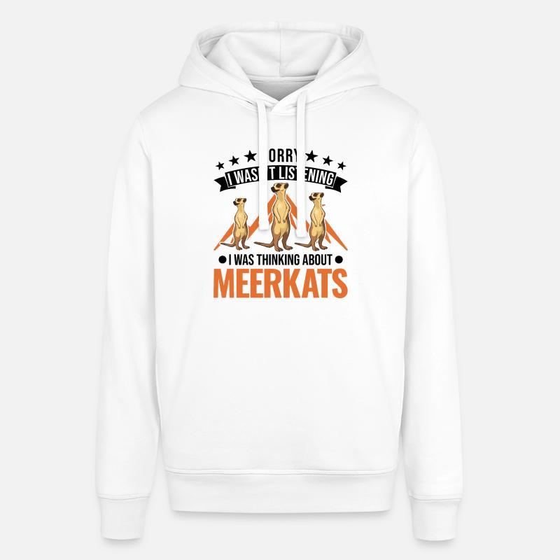 Suricate Cadeau Suricate - Sweat à capuche SOUNDER Stanley/Stella Unisexe - blanc