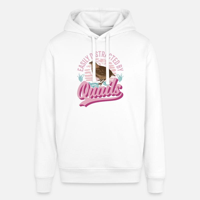 Caille cadeau éleveur de cailles - Sweat à capuche SOUNDER Stanley/Stella Unisexe - blanc