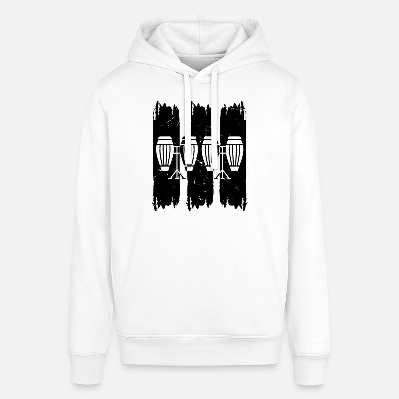 Congas Conga Instruments Conga Drums - Stanley/Stella Unisex Hoodie SOUNDER - Weiß