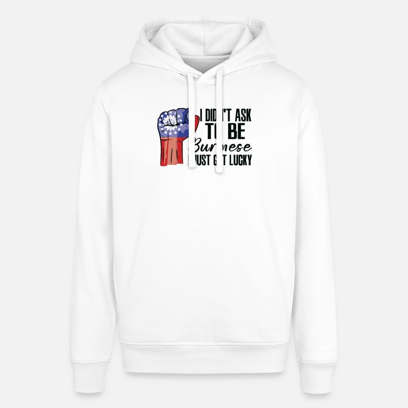 Fierté birmane cultivée drapeau birman - Sweat à capuche SOUNDER Stanley/Stella Unisexe - blanc