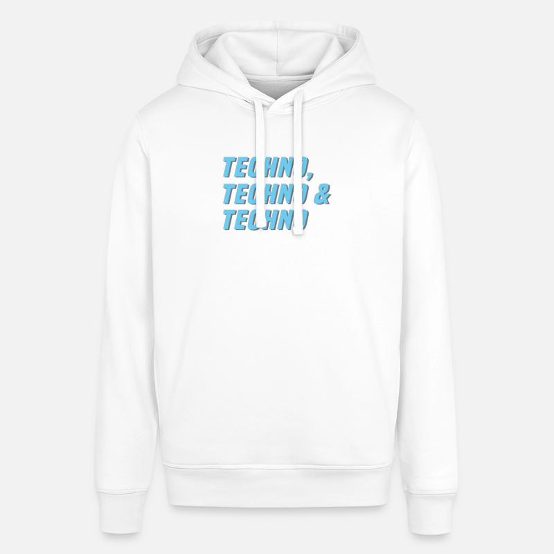 Techno Techno Techno - Stanley/Stella SOUNDER Unisex Hoodie - white