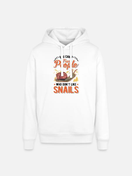 Snail Gift Vineyard Snail - Stanley/Stella SOUNDER Unisex Hoodie - white