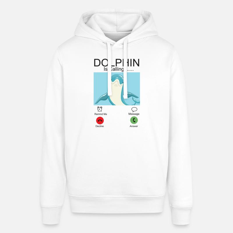 Dolphin Phone Display Dolphin Est - Sweat à capuche SOUNDER Stanley/Stella Unisexe - blanc