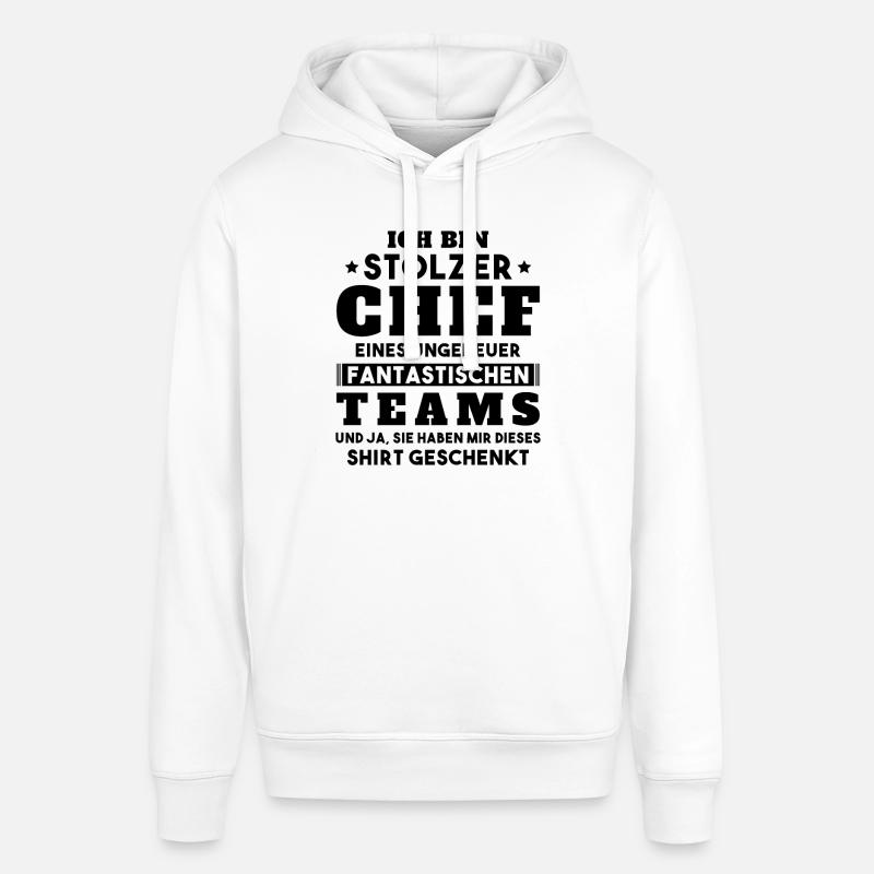 Ich bin Stolzer Chef Geschenkidee - Stanley/Stella Unisex Hoodie SOUNDER - Weiß