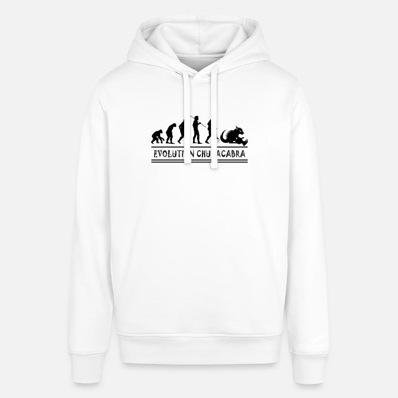 Cryptozoologists Chupacabra Creatures Evolution - Stanley/Stella SOUNDER Unisex Hoodie - white