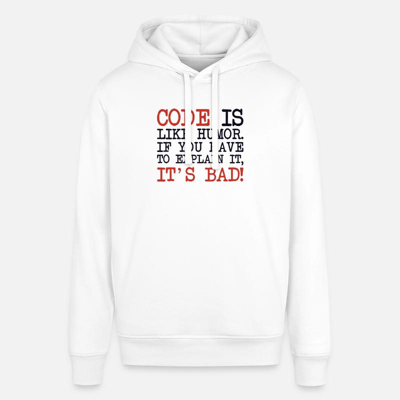 Code Explanation Developer Softwareentwickler - Stanley/Stella Unisex Hoodie SOUNDER - Weiß