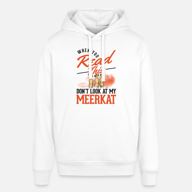 Suricate Cadeau Suricate - Sweat à capuche SOUNDER Stanley/Stella Unisexe - blanc