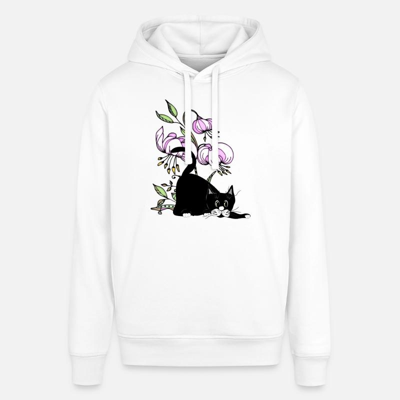 Chat - Sweat à capuche SOUNDER Stanley/Stella Unisexe - blanc