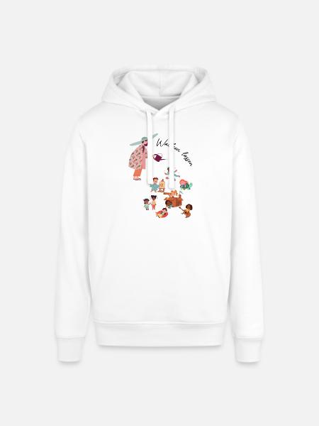 Erzieher mit Herz Wachsen lassen Kinderpfleger - Stanley/Stella Unisex Hoodie SOUNDER - Weiß