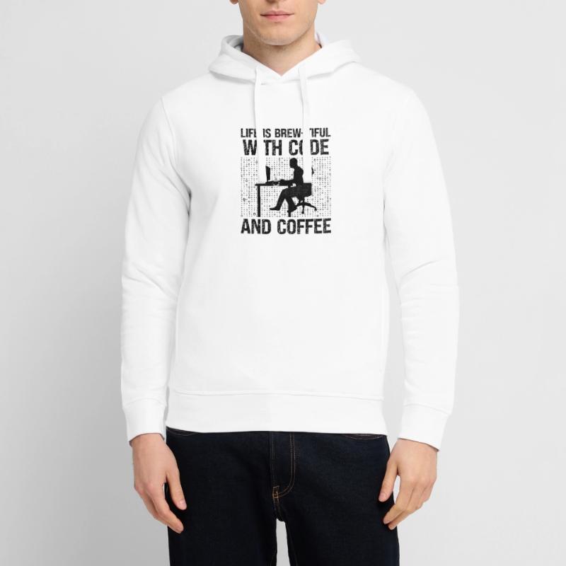 Kaffee-Codierung Programmierer Programmierer Entwickler Nerd Coff Stanley/Stella Unisex Hoodie SOUNDER