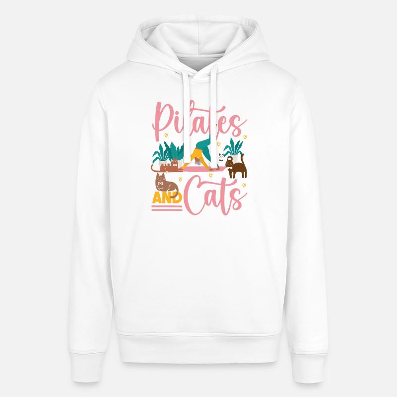 Instructeur de Pilates Enseignant Chat - Sweat à capuche SOUNDER Stanley/Stella Unisexe - blanc