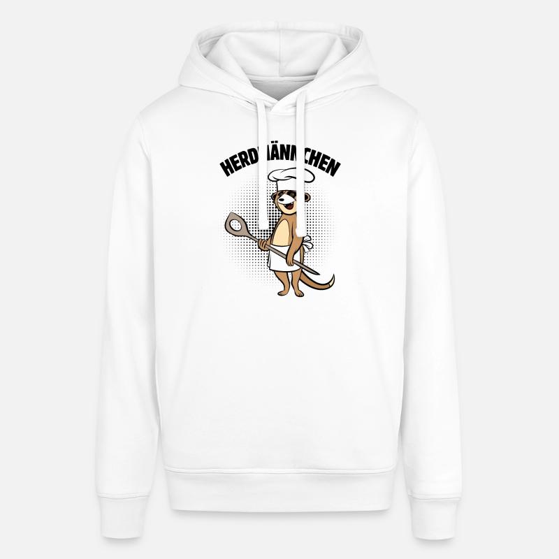 Herdmännchen - Erdmännchen mit Kochlöffel - Stanley/Stella Unisex Hoodie SOUNDER - Weiß