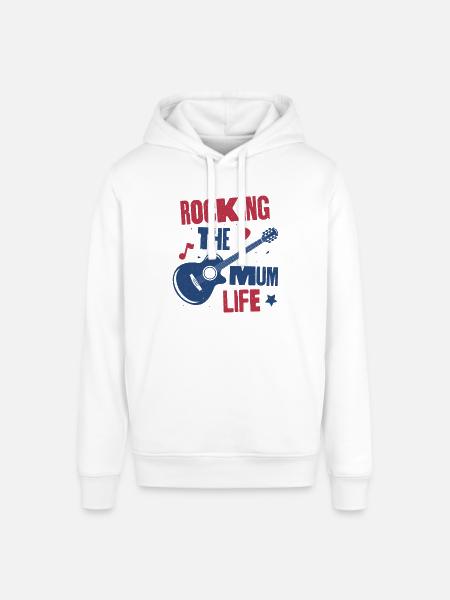 Das Mama-Leben rocken - Stanley/Stella Unisex Hoodie SOUNDER - Weiß