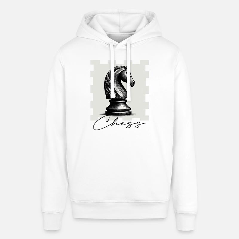 Échecs - Sweat à capuche SOUNDER Stanley/Stella Unisexe - blanc
