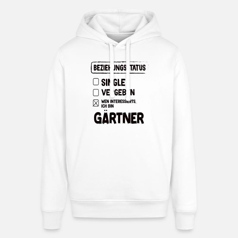 Statut de la relation jardinier - Sweat à capuche SOUNDER Stanley/Stella Unisexe - blanc