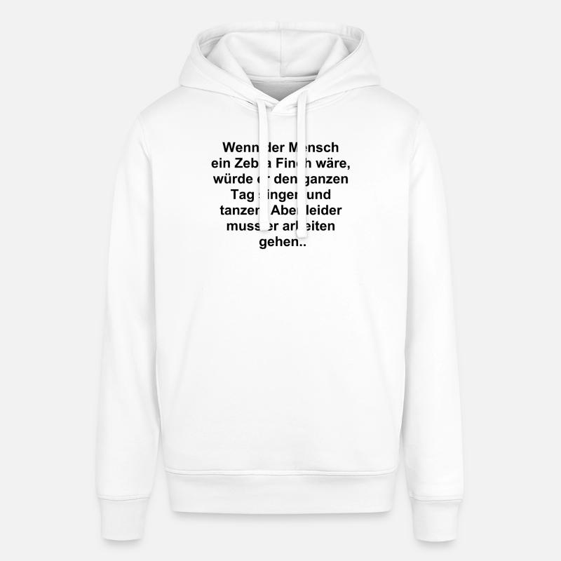 Cadeau de bourreau de travail - Sweat à capuche SOUNDER Stanley/Stella Unisexe - blanc