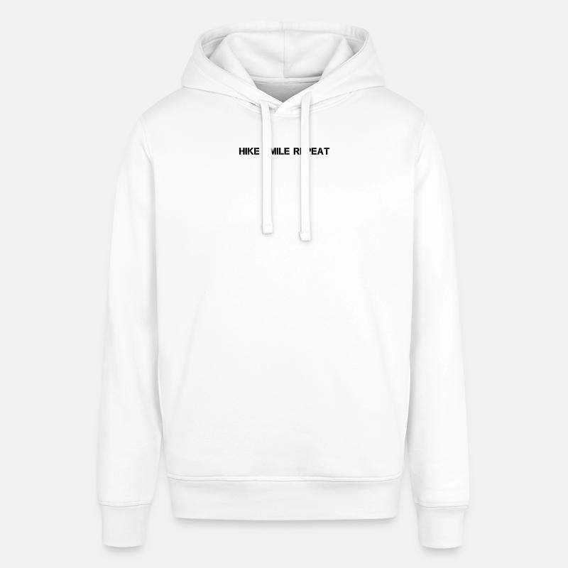 Randonnée - Hike Smile Repeat - Sweat à capuche SOUNDER Stanley/Stella Unisexe - blanc