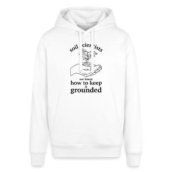 Soil Scientist Pedology - Stanley/Stella SOUNDER Unisex Hoodie - white - Front - Alina (178cm) & Michal (187cm)