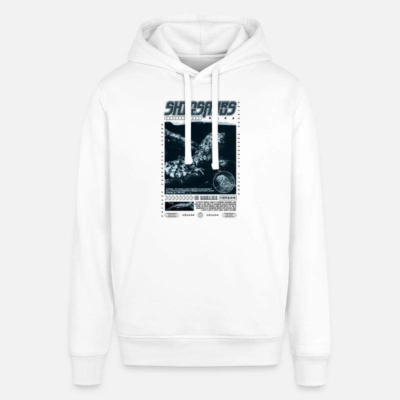 Chinesisches Krokodil Eidechse Shinisaurus Crocodilurus - Stanley/Stella Unisex Hoodie SOUNDER - Weiß