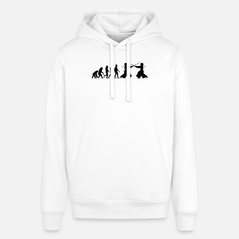 Kendo Evolution Kendo Fighter - Stanley/Stella Unisex Hoodie SOUNDER - Weiß