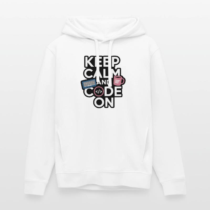 Keep Calm and Code On Programmer Design Stanley/Stella Unisex Hoodie SOUNDER