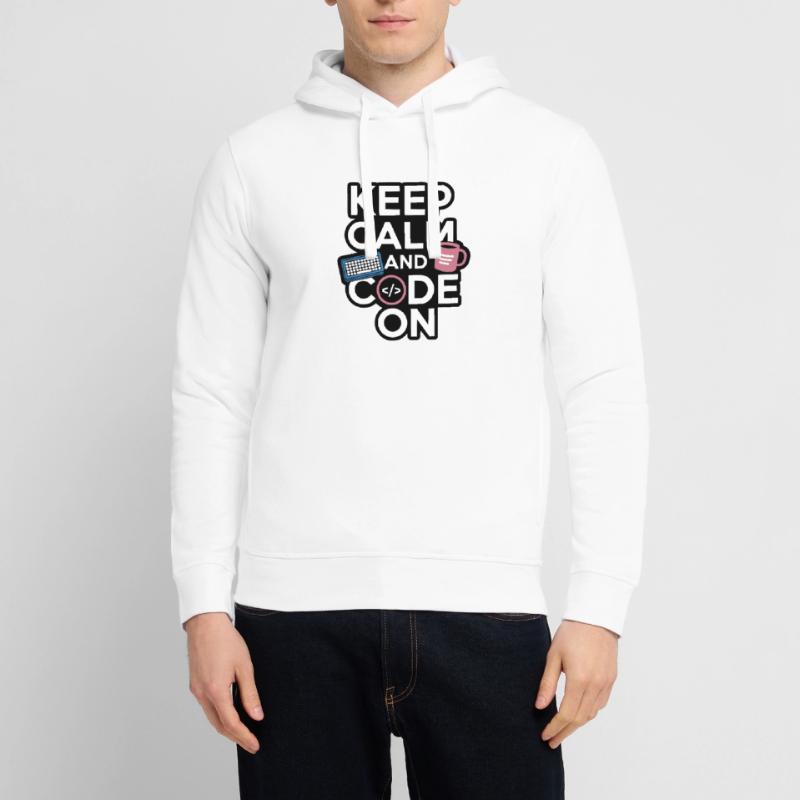 Keep Calm and Code On Programmer Design Stanley/Stella Unisex Hoodie SOUNDER