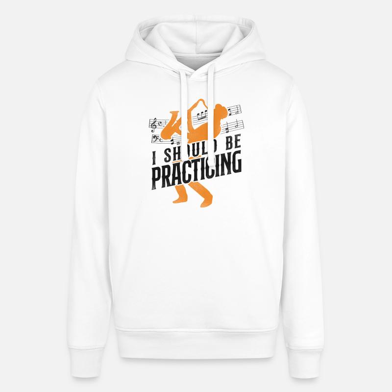 Saxophone I Should Be Practicing - Stanley/Stella Unisex Hoodie SOUNDER - Weiß