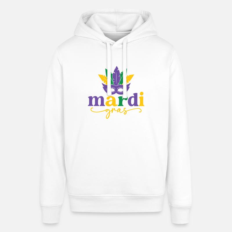 Masque de Mardi Gras - Sweat à capuche SOUNDER Stanley/Stella Unisexe - blanc