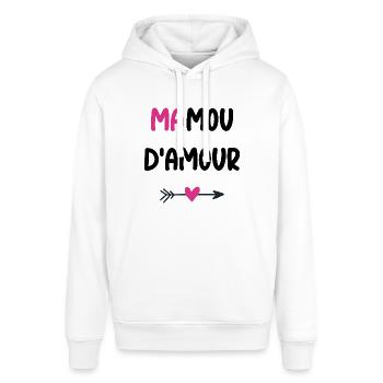 Mamou d'amour - Sweat à capuche SOUNDER Stanley/Stella Unisexe - blanc - Devant - Alina (178cm) & Michal (187cm)