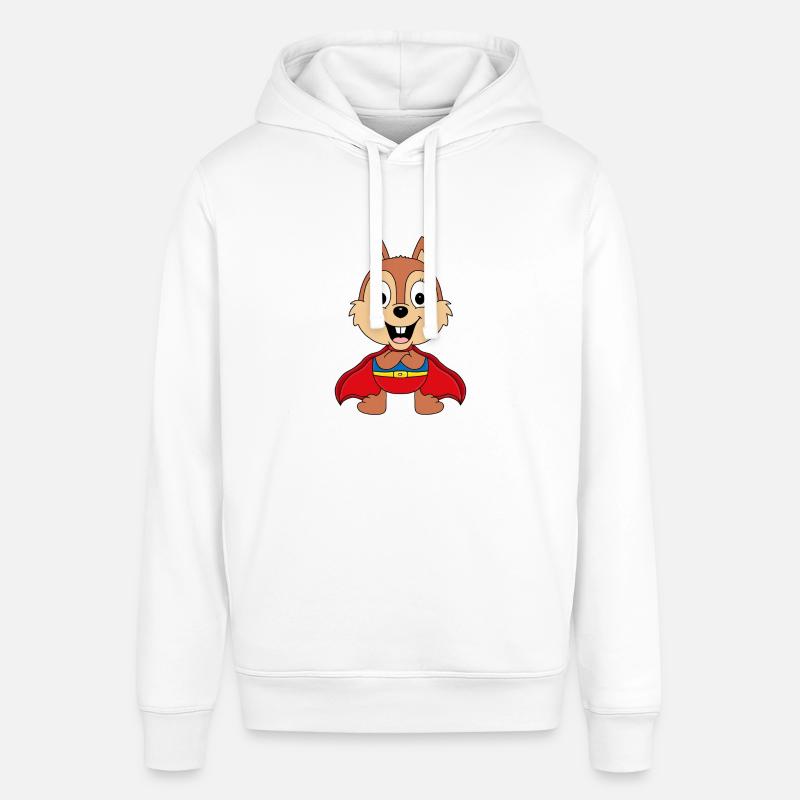 SUPERHELD - EICHHÖRNCHEN - TIER - TIERISCH - Stanley/Stella Unisex Hoodie SOUNDER - Weiß