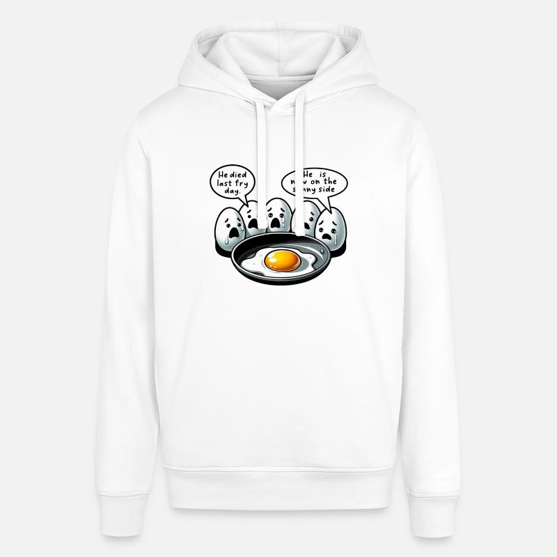 Eggs Fried Egg Easter Meme - Stanley/Stella SOUNDER Unisex Hoodie - white