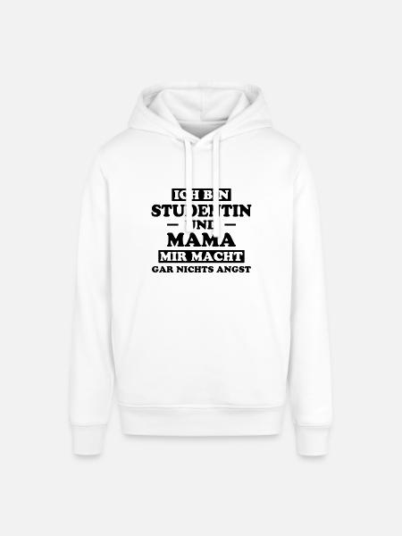 Studentin Spruch Universität Studentin Geschenk - Stanley/Stella Unisex Hoodie SOUNDER - Weiß