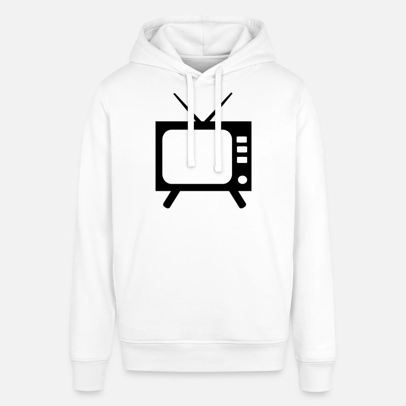TV - téléviseur - Sweat à capuche SOUNDER Stanley/Stella Unisexe - blanc