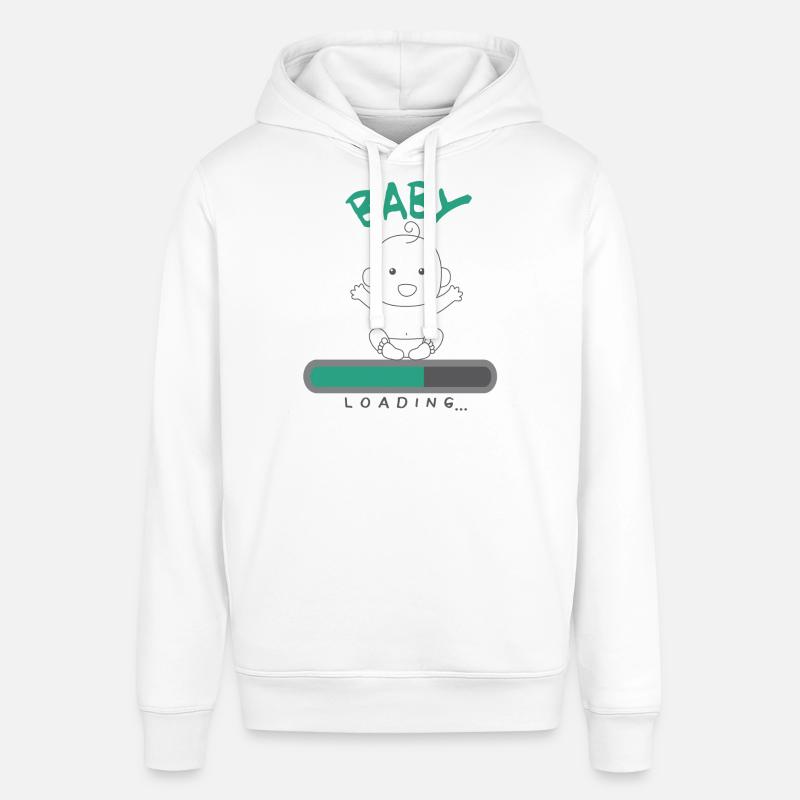 Grossesse Bébé Loading - Sweat à capuche SOUNDER Stanley/Stella Unisexe - blanc