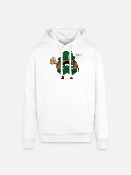 potato in costume Prost - Stanley/Stella SOUNDER Unisex Hoodie - white