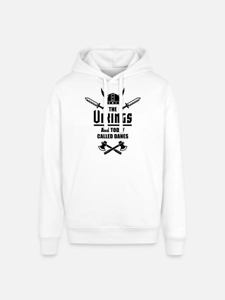 The Vikings Are Today Called Danes - Stanley/Stella SOUNDER unisex hoodie - hvid