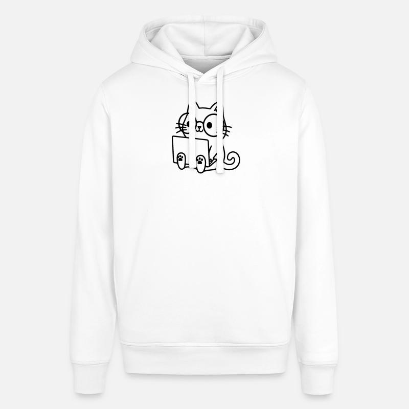 Programmierer Coding Nerd Katze - Stanley/Stella Unisex Hoodie SOUNDER - Weiß