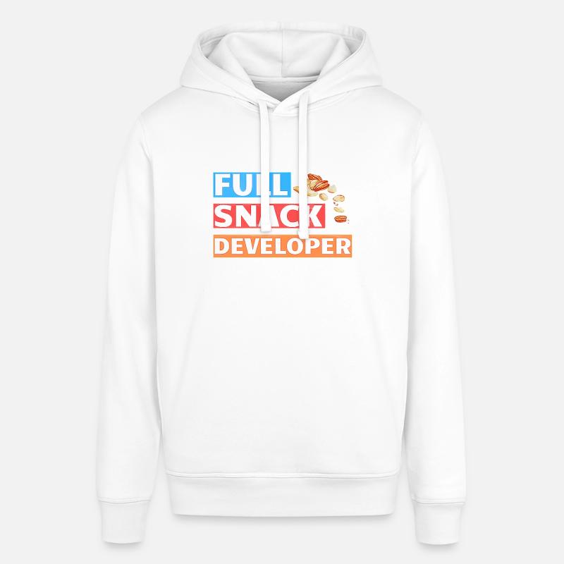FULL SNACK DEVELOPER - DEVELOPER PUN - Stanley/Stella Unisex Hoodie SOUNDER - Weiß