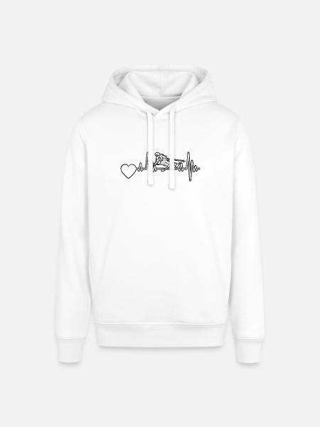 Skiërs Wintersport Kerst Skiën Ski - Stanley/Stella Uniseks biologische hoodie SOUNDER - wit