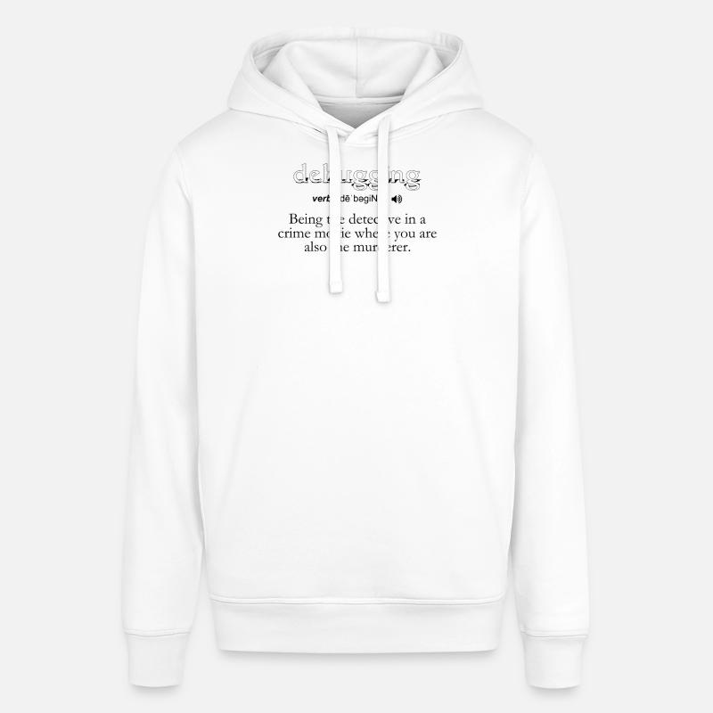 Debugging Definition - Computer Science Programmer - Stanley/Stella SOUNDER Unisex Hoodie - white