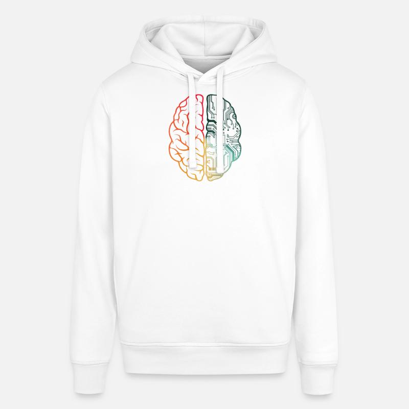 Programmierer Coding - Entwickler Programmieren Gehirn - Stanley/Stella Unisex Hoodie SOUNDER - Weiß