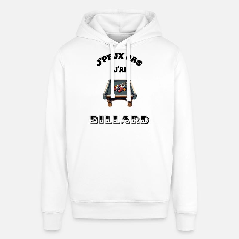 Je peux pas, j'ai billard - Sweat à capuche SOUNDER Stanley/Stella Unisexe - blanc