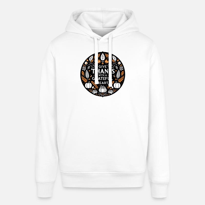 Danken Sie mit dankbarem Herzen - Stanley/Stella Unisex Hoodie SOUNDER - Weiß