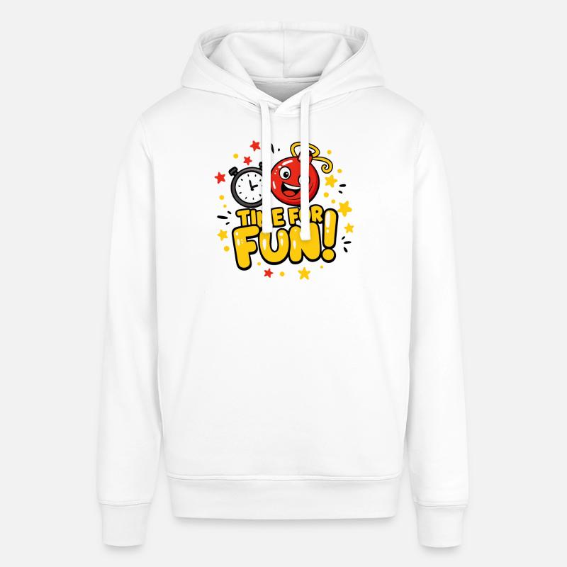 C’EST L’HEURE DE S’AMUSER - Sweat à capuche SOUNDER Stanley/Stella Unisexe - blanc