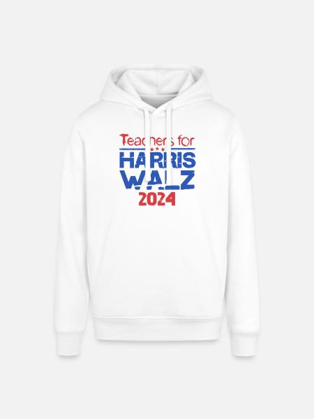 Enseignant pour Harris Walz 2024 - Sweat à capuche SOUNDER Stanley/Stella Unisexe - blanc