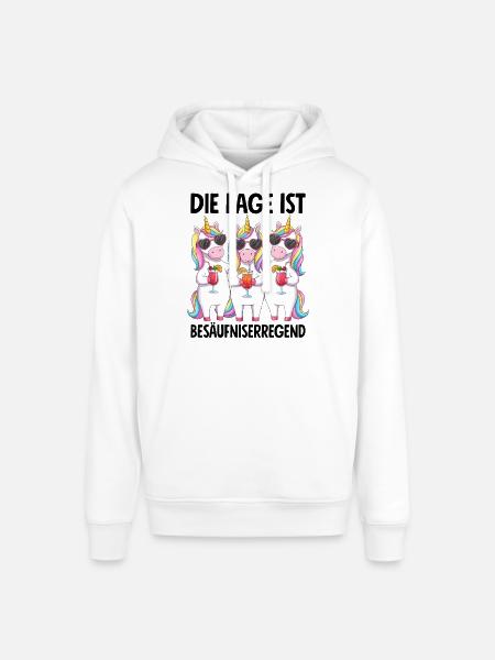 The situation is drunkenness - Stanley/Stella SOUNDER Unisex Hoodie - white